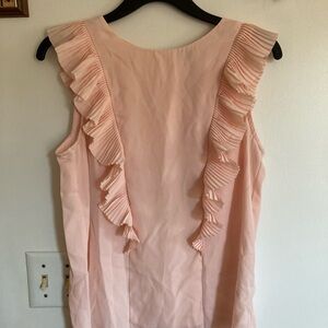 Elegant Pink Ruffle Top